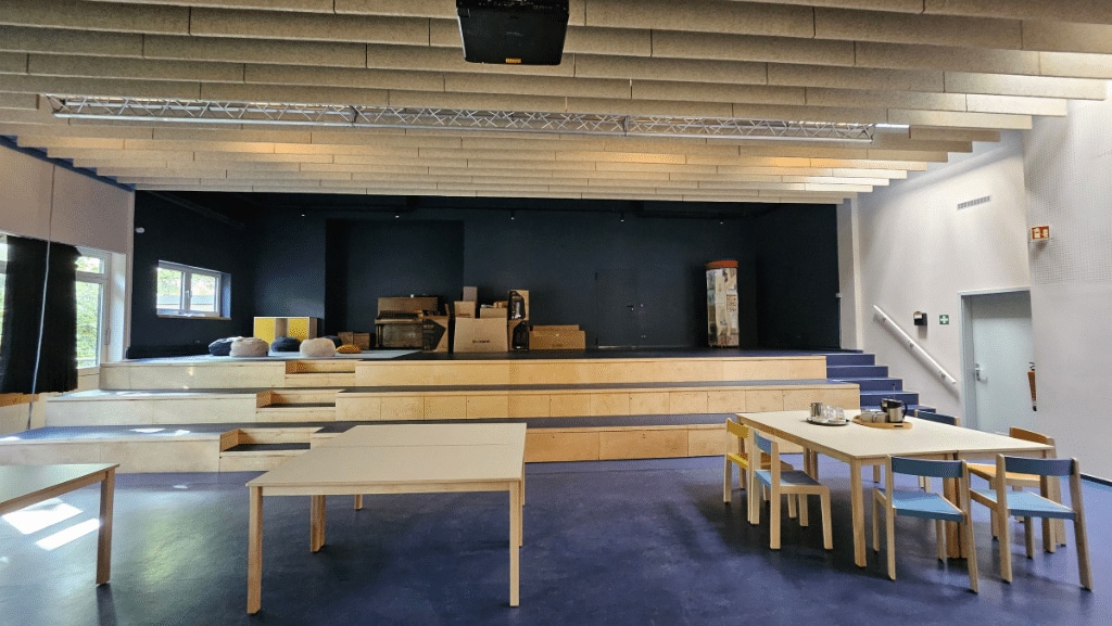 Der neue Saal der Freien Schule am Mauerpark